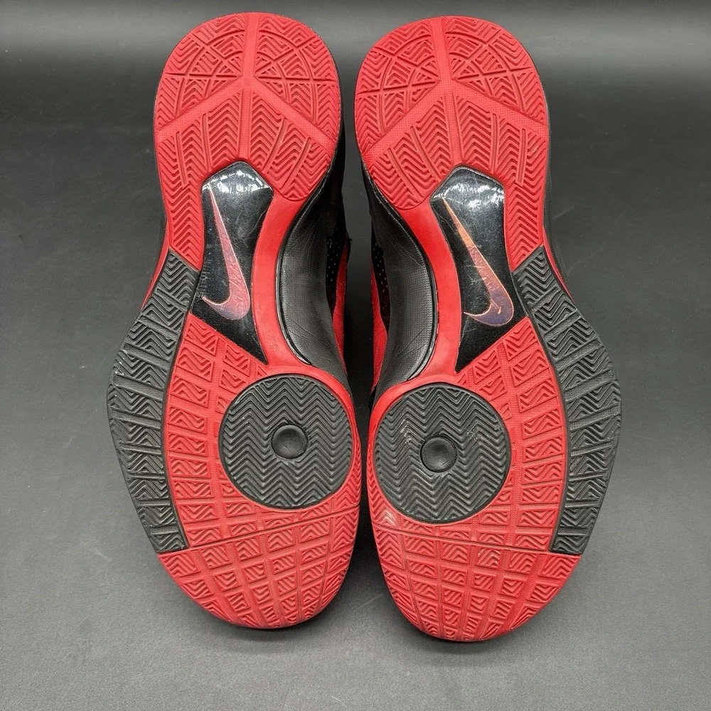 Nike Hyperdunk 2010 Black Red Croc Hyperdunk Size 9 407625-004 NO LACES